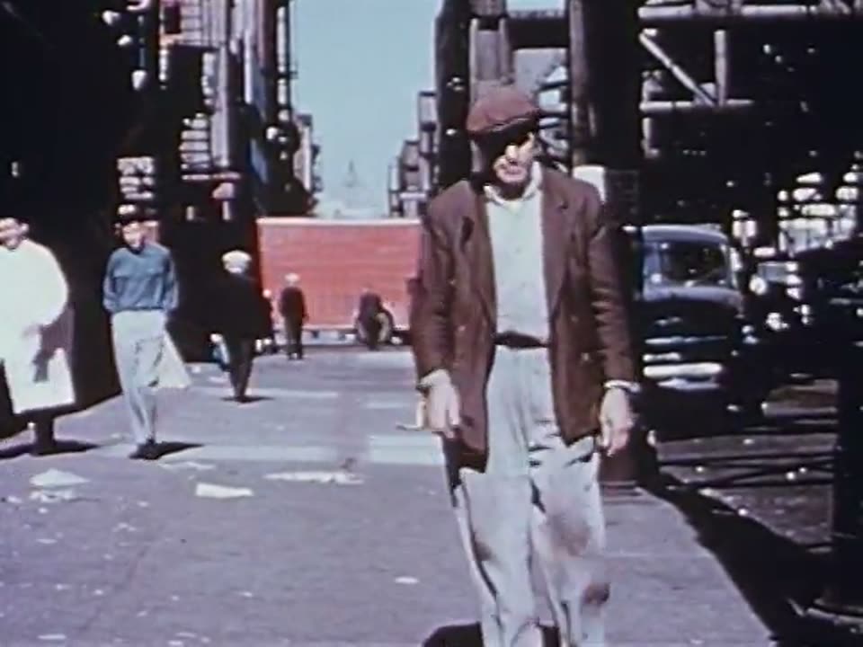 A man walking, 1950