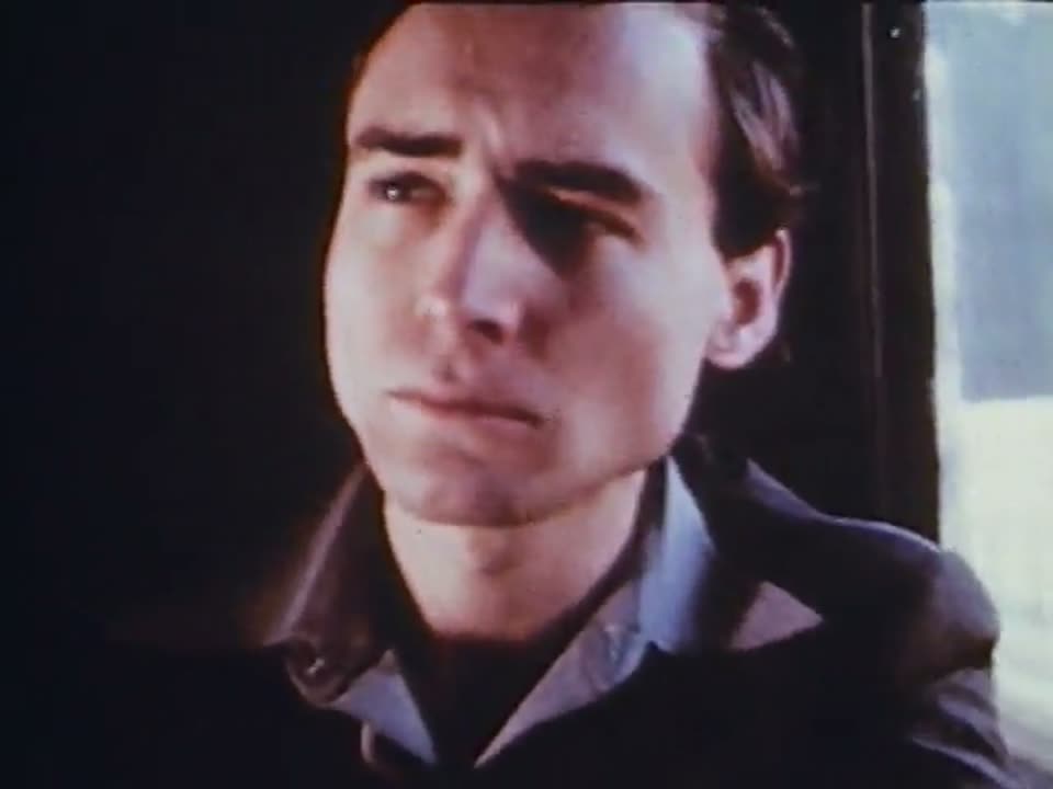 A young man on the El, 1950