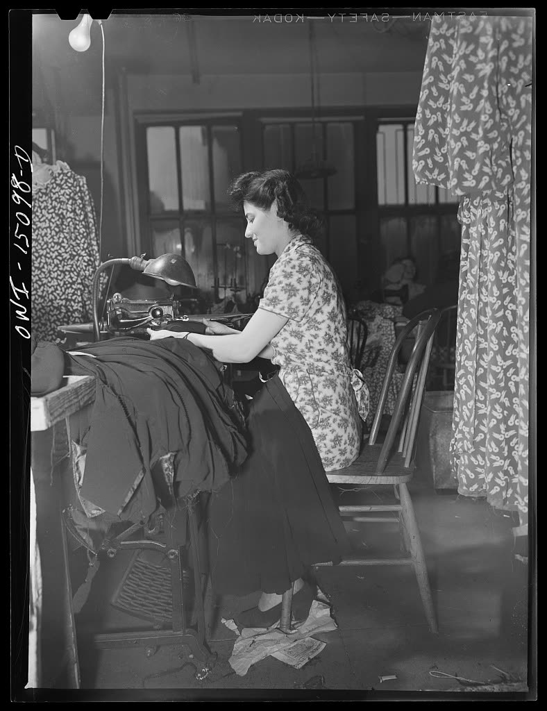 Garment worker, 1943
