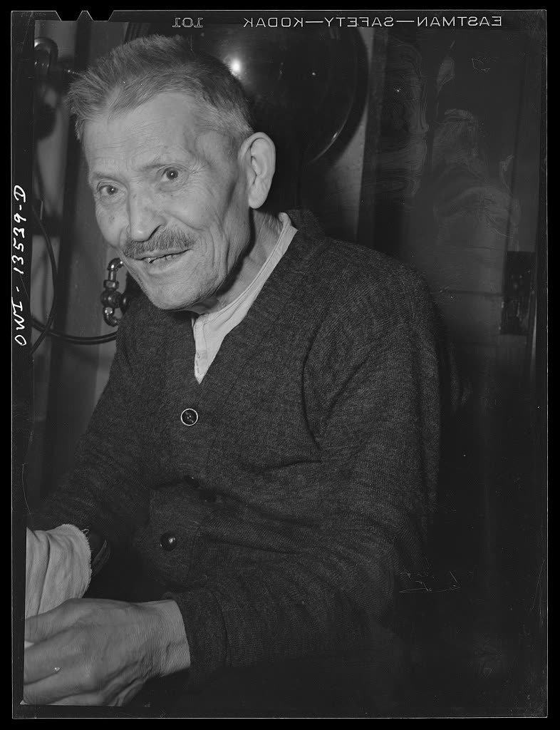 Tony, shoeshiner, West Eighth Street, 1943